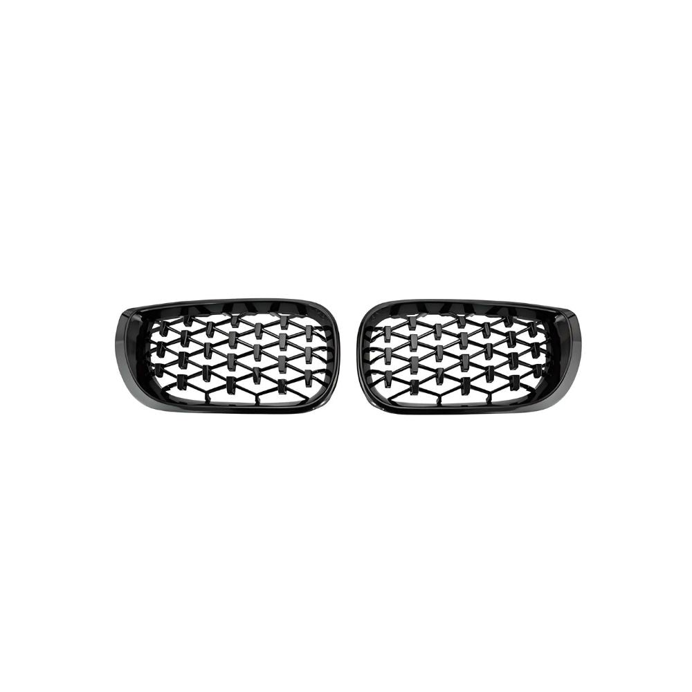 DIAMOND STYLE GLOSS BLACK GRILLE FOR BMW E46 3 SERIES