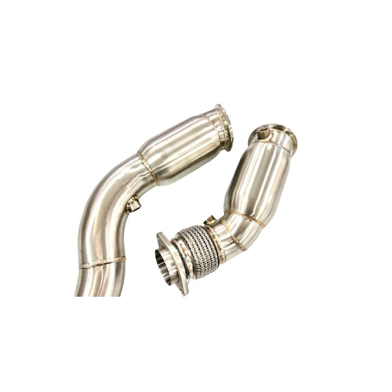 BMW F80 F82 M3 M4 M2C S55 RESONATED CATLESS DOWNPIPES