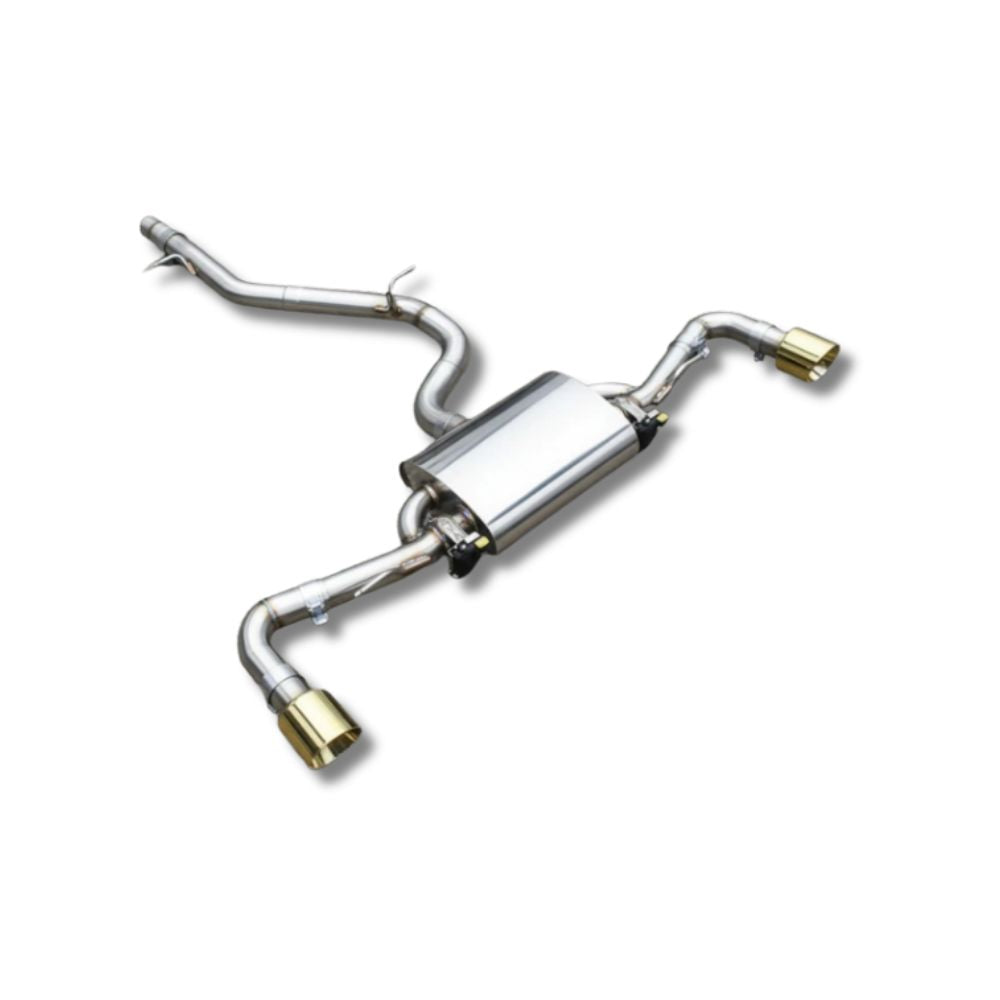 VALVETECH™ AUDI TT MK3 8S STAINLESS STEEL VALVED CATBACK EXHAUST SYSTEM WITH GOLD TIPS