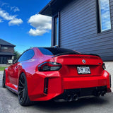 V STYLE CARBON FIBER TRUNK SPOILER FOR BMW G87 M2 / G42 2 SERIES