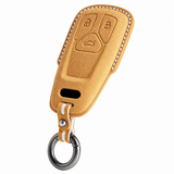 Bronze Brown Alcantara key case for Audi - Key Fob Type B
