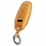 Bronze Brown Alcantara key case for Audi - Key Fob Type D