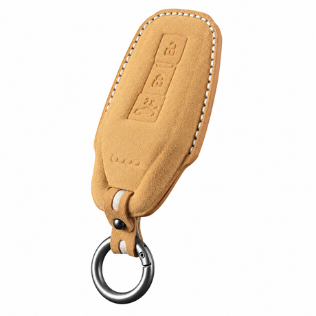 Bronze Brown Alcantara key case for Audi - Key Fob Type E