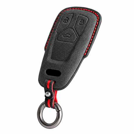 Carbon Black Alcantara key case for Audi - Key Fob Type B