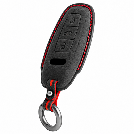 Carbon Black Alcantara key case for Audi - Key Fob Type D