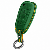 Cool Green Alcantara key case for Audi - Key Fob Type C