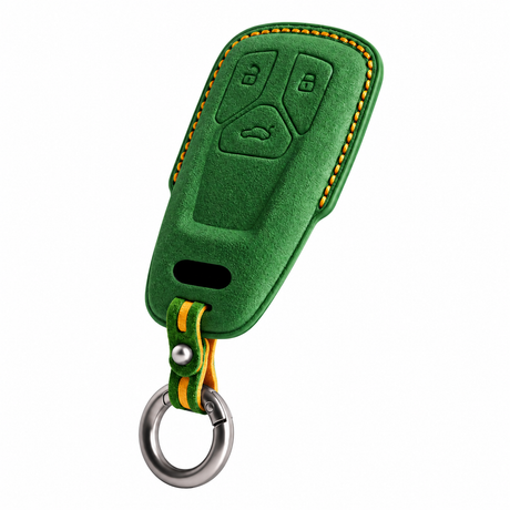 Cool Green Alcantara key case for Audi - Key Fob Type B