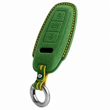 Cool Green Alcantara key case for Audi - Key Fob Type D