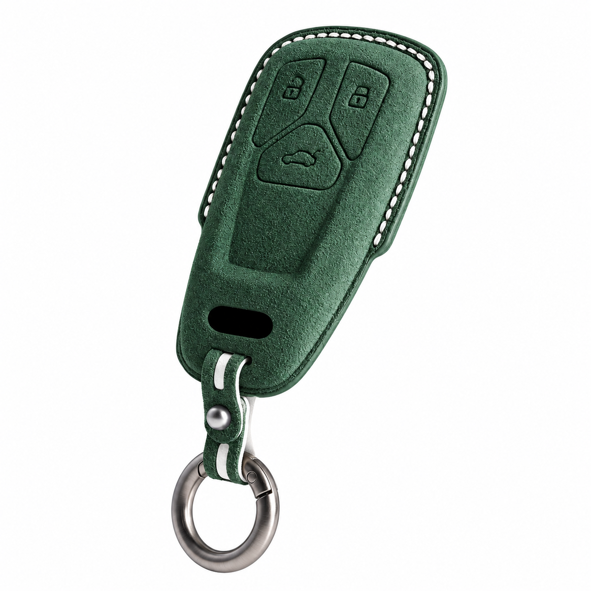Dark Green Alcantara key case for Audi - Key Fob Type B
