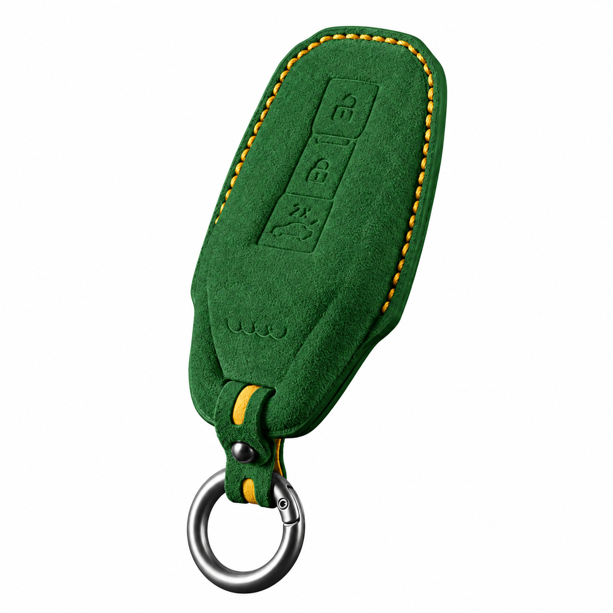 Dark Green Alcantara key case for Audi - Key Fob Type E