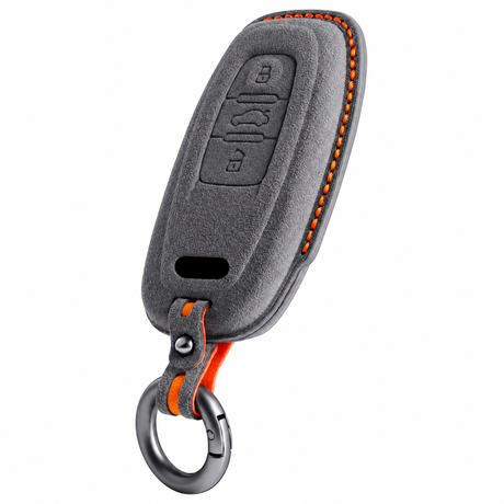 Dark Grey Alcantara key case for Audi - Key Fob Type A