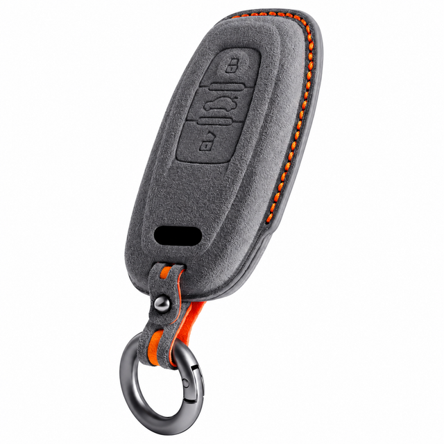 Dark Grey Alcantara key case for Audi - Key Fob Type A