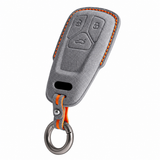 Dark Grey Alcantara key case for Audi - Key Fob Type B