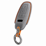 Dark Grey Alcantara key case for Audi - Key Fob Type D