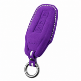 Purple Alcantara key case for Audi - Key Fob Type E