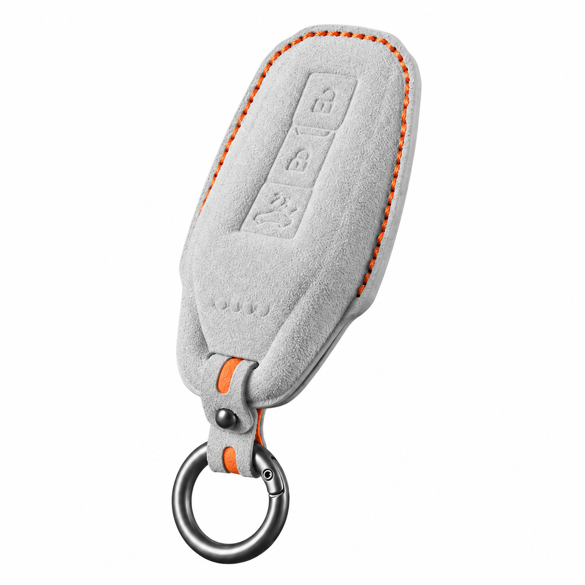 Titanium Grey Alcantara key case for Audi - Key Fob Type E