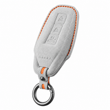 Titanium Grey Alcantara key case for Audi - Key Fob Type E