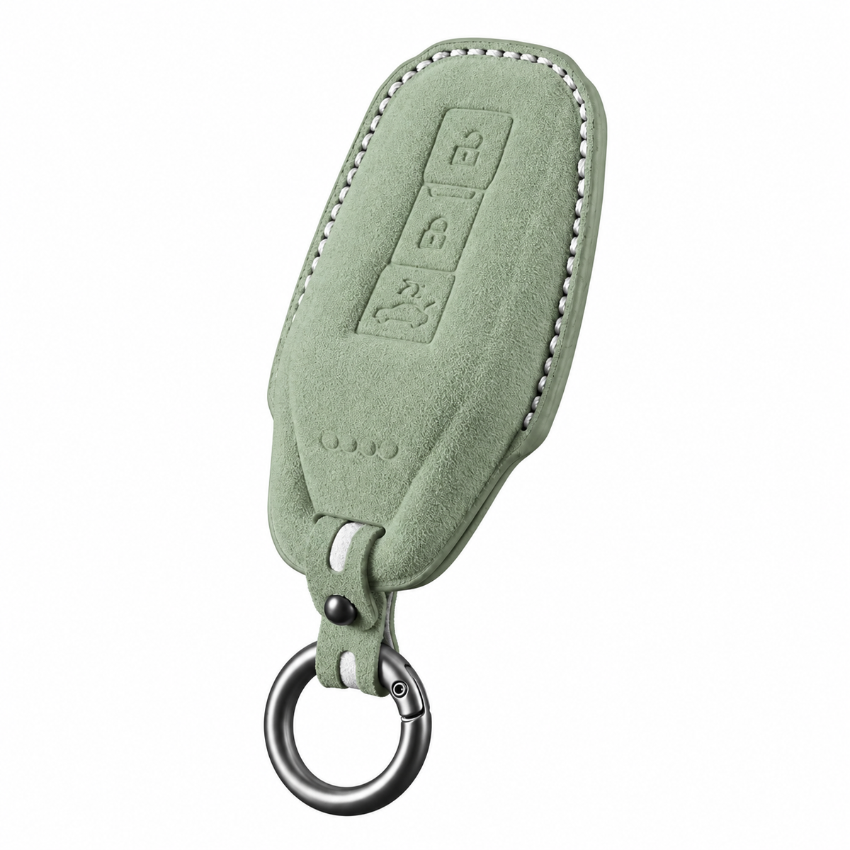 Tundra Green Alcantara key case for Audi - Key Fob Type E