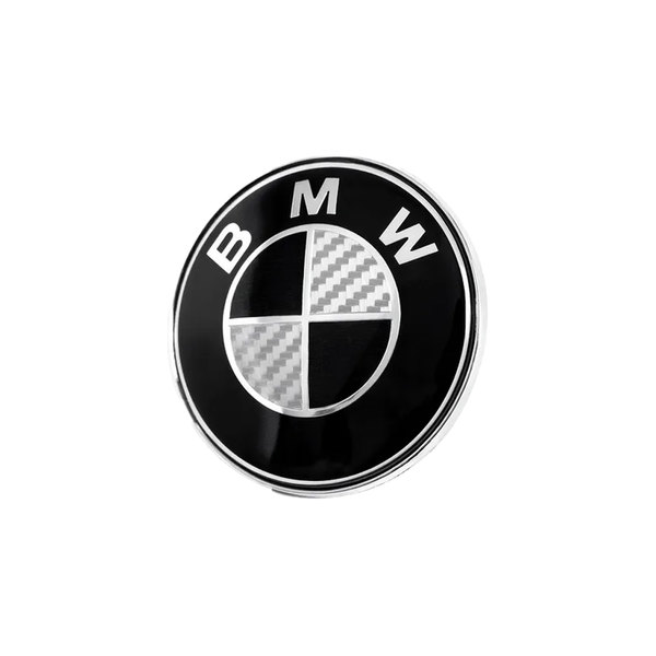 BMW EMBLEM-ABZEICHEN - SCHWARZ &amp; GRAU