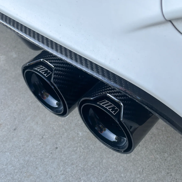 M PERFORMANCE STYLE CARBON FIBRE EXHAUST TIPS FOR BMW F80 M3 F82 M4