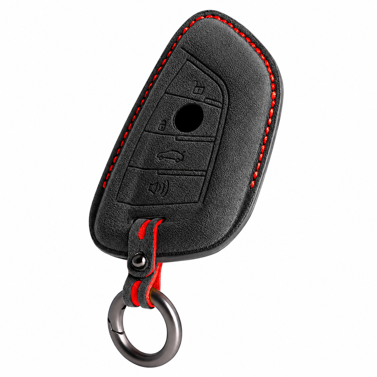 Carbon Black Alcantara key case for BMW - Key Fob Type B