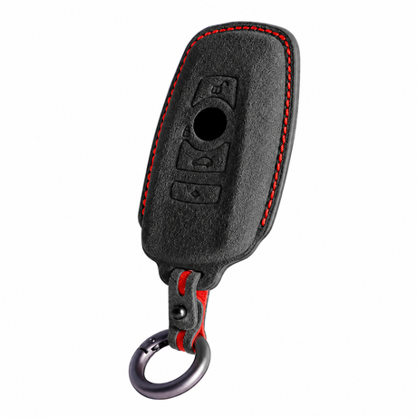 Carbon Black Alcantara key case for BMW - Key Fob Type C