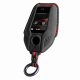 Carbon Black Alcantara key case for BMW - Key Fob Type E