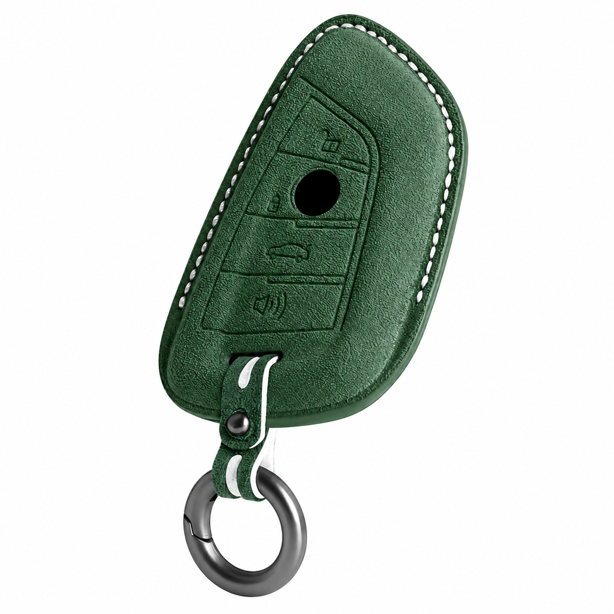 Dark Green Alcantara key case for BMW - Key Fob Type B