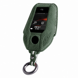 Dark Green Alcantara key case for BMW - Key Fob Type E