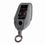 Dark Grey Alcantara key case for BMW - Key Fob Type E