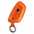 Orange Alcantara key case for BMW - Key Fob Type A