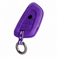 Purple Alcantara key case for BMW - Key Fob Type A