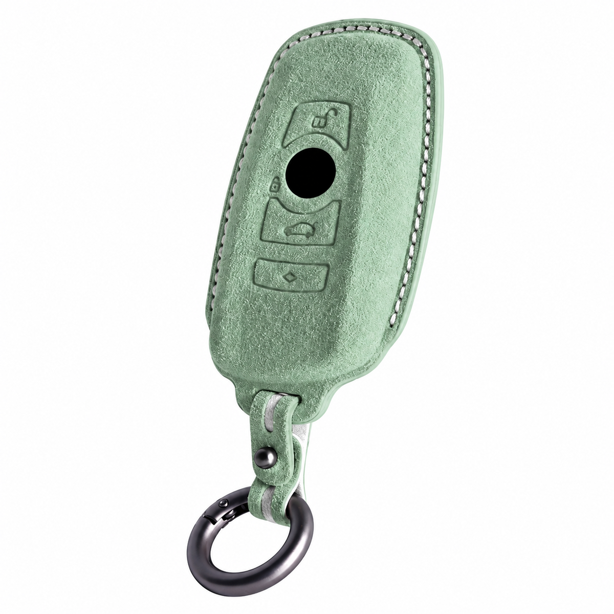 Tundra Green Alcantara key case for BMW - Key Fob Type C