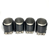 ANGLE CUT CARBON FIBER EXHAUST TIPS FOR BMW F10 M5