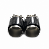 ANGLE CUT CARBON FIBER EXHAUST TIPS FOR BMW F22 F23 M235i M240i