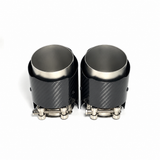 ANGLE CUT CARBON FIBER EXHAUST TIPS FOR BMW F22 F23 M235i M240i