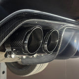 ANGLE CUT CARBON FIBER EXHAUST TIPS FOR BMW F10 M5