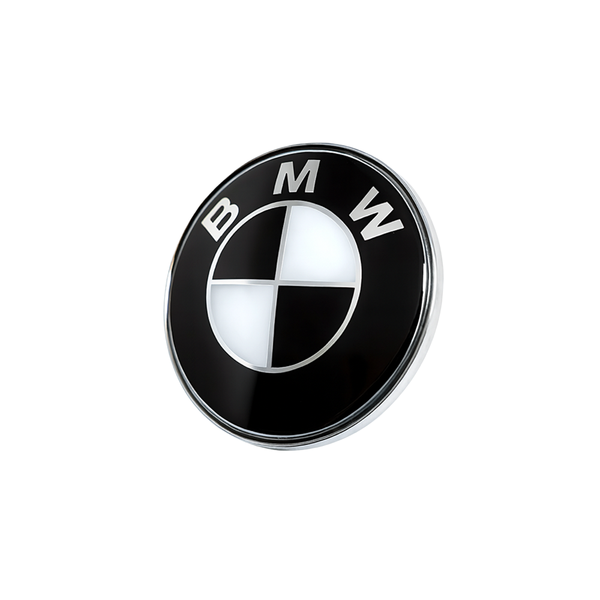 BMW EMBLEM-ABZEICHEN - SCHWARZ &amp; WEISS
