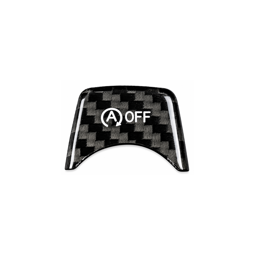 BLACK CARBON FIBER AUTO OFF BUTTON COVER FOR BMW M3 F80 M4 F82