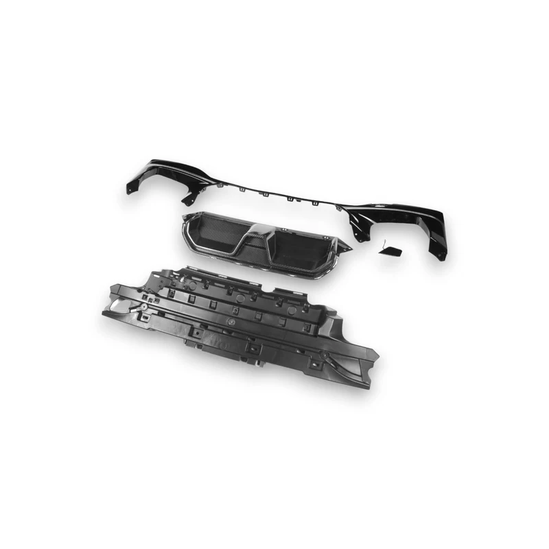 CARBON FIBRE CS STYLE REAR DIFFUSER TRIM FOR BMW G30 5 SERIES