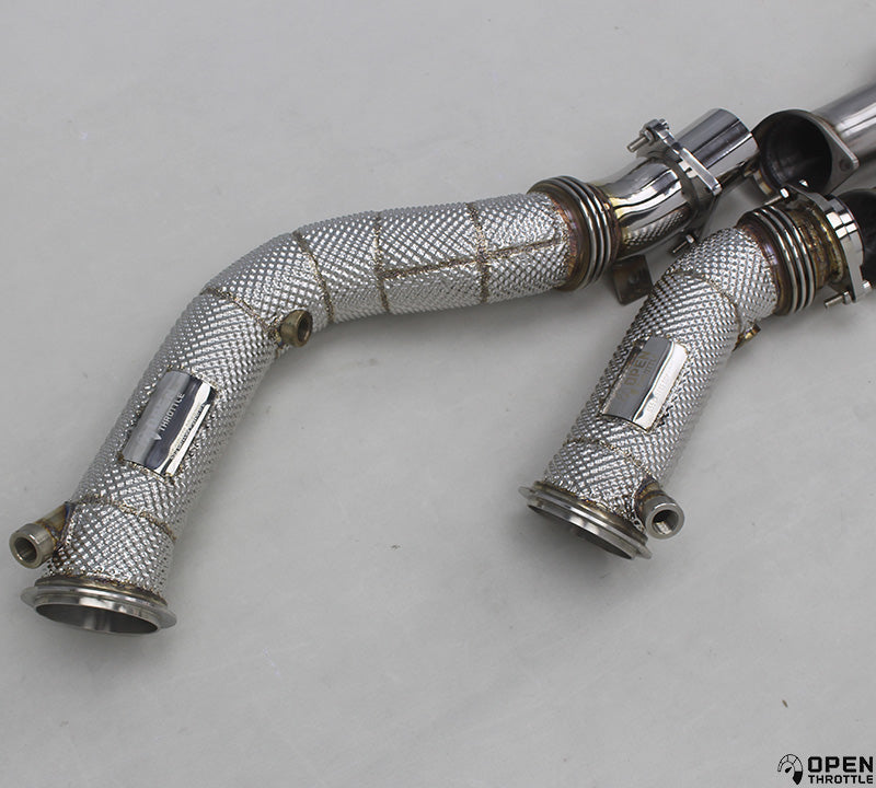 BMW F80 M3 F82 M4 F87 M2C CATLESS DOWNPIPES – OPEN THROTTLE