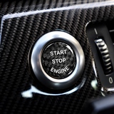 Black Carbon Fiber Stop/Start Button Cover For Bmw E89 Z4