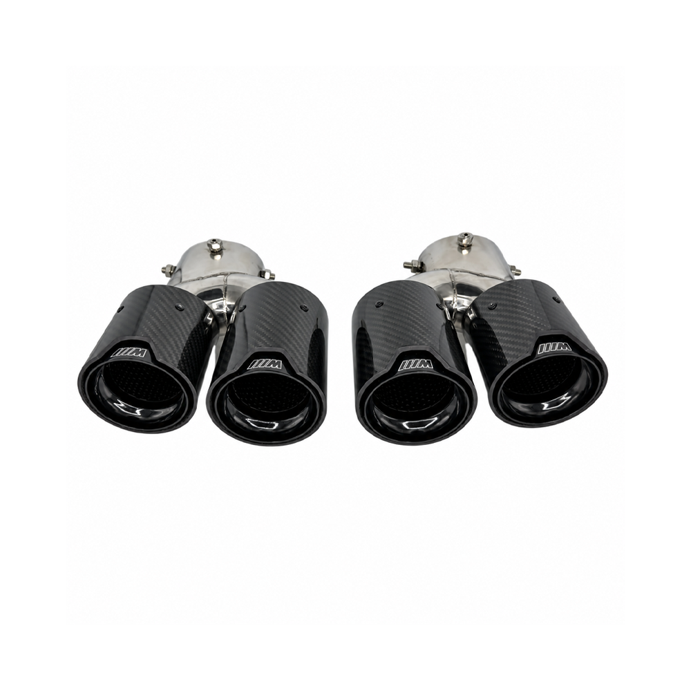 M PERFORMANCE QUAD CARBON FIBER EXHAUST TIPS FOR BMW X3 G01 X4 G02 M40i