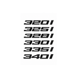 GLOSS BLACK TRUNK EMBLEM FOR BMW F30 3 SERIES