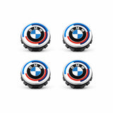 BMW 50TH ANNIVERSARY FLOATING WHEEL CENTRE CAP SET