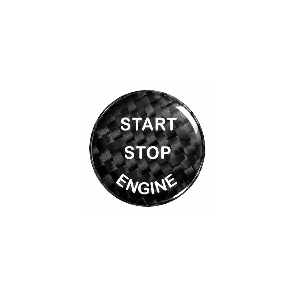 BLACK CARBON FIBER STOP/START BUTTON COVER FOR BMW G30/G38 5 SERIES