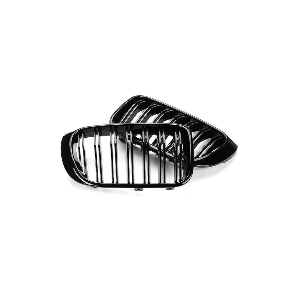 GLOSS BLACK FRONT GRILLES FOR BMW F25 X3 F26 X4