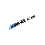 GLOSS BLACK / SILVER M2 CS BADGE TRUNK EMBLEM FOR BMW F87 M2 CS