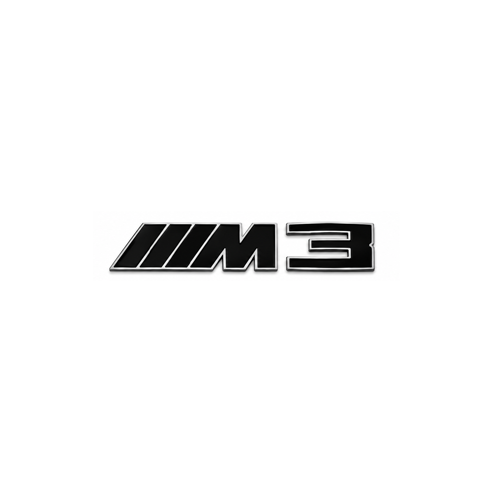 BLACK & SILVER M3 TRUNK EMBLEM FOR BMW F80 G80 G81 M3