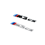 GLOSS BLACK / SILVER M3 CS BADGE TRUNK EMBLEM FOR BMW F80 M3 CS